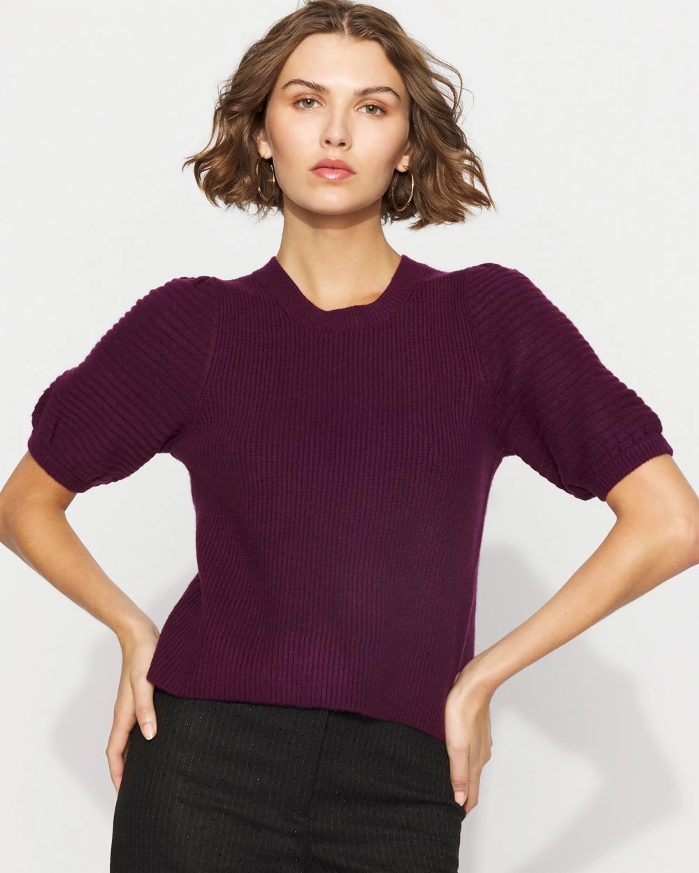 WHBM_ES Puff Slv Bow Back